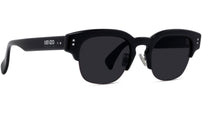 Boke Flower Black Geometric Sunglasses