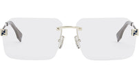 Fendi Sky Gold Rectangular Eyeglasses
