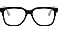 Fendi Fine Black Square Eyeglasses