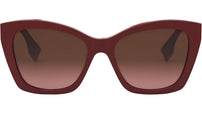 Lettering Red Square Sunglasses