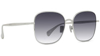 Boke Flower Silver Square Sunglasses