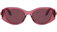 Serpenti Forever Purple Oval Sunglasses