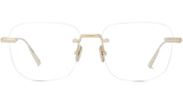 DiorBlackSuitO S3U Gold Square Eyeglasses