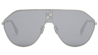 FF Match Silver Geometric Sunglasses