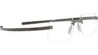 Flex Silver Geometric Eyeglasses