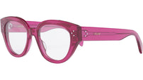 CELINE 3 Dots Cherry Round Eyeglasses