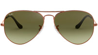 Aviator Gradient RB3025 9002A6 Bronze Green