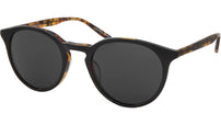 Princeton Black Round Sunglasses
