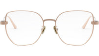 CDiorO S3F Rose Gold Geometric Eyeglasses