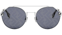 Fendi Sky Silver Round Sunglasses
