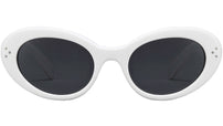 CELINE 3 Dots White Round Sunglasses