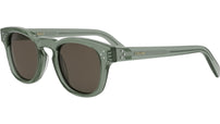 3 Dots Green Square Sunglasses