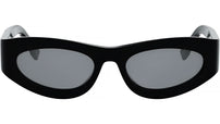 FF Diamonds Black Oval Sunglasses