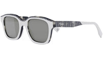 Fendi Bilayer White Square Sunglasses