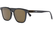 Fendi Diagonal FE40057U 20E Black Geometric Sunglasses