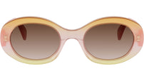 Triomphe Pink Oval Sunglasses