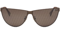 Fendi Cut Out Brown Cat Eye Sunglasses
