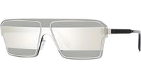 Fendi Fragment FE40028U 16C Silver Shield Sunglasses