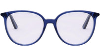 Mini CD O R4I Blue Round Eyeglasses