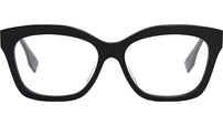 O'Lock Solid Black Geometric Eyeglasses