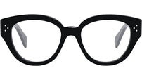 CELINE 3 Dots Black Round Eyeglasses