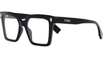 Fendi Bold Black Square Eyeglasses
