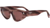 Fendi Roma Brown Geometric Sunglasses