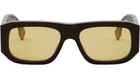 Fendi Shadow Brown Rectangular Sunglasses