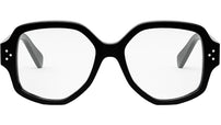 CELINE 3 Dots Black Geometric Eyeglasses
