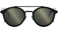 DiorBlackSuit R7U Black Round Sunglasses