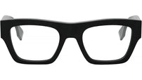 Fendi Shadow Black Rectangular Eyeglasses
