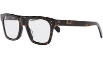 CELINE 3 Dots Havana Rectangular Eyeglasses