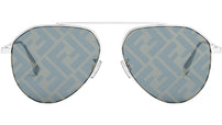 Fendi Travel Palladium Pilot Sunglasses