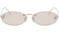 Fendi First Gold Oval Sunglasses