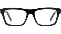 4G Black Geometric Eyeglasses