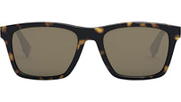 Fendi Essential Brown Rectangular Sunglasses