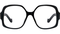 Anagram Black Geometric Eyeglasses