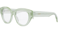 3 Dots Green Round Eyeglasses