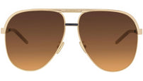 G Ride 17U Shiny Gold Pilot Sunglasses
