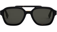 Fendi Bilayer Black Geometric Sunglasses