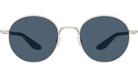 Caster Silver Round Sunglasses