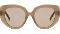 Curvy Brown Butterfly Sunglasses