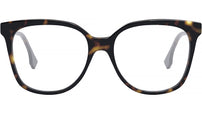 Fendi Fine Havana Round Eyeglasses