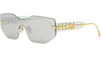 Fendigraphy Gold Rectangular Sunglasses