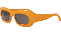 3 Dots Orange Rectangle Sunglasses
