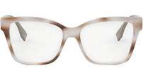 FF Diamonds Havana Square Eyeglasses