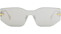 Fendigraphy Gold Rectangular Sunglasses