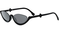FF Diamonds Black Oval Sunglasses