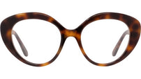 Curvy Tortoise Cat Eye Eyeglasses