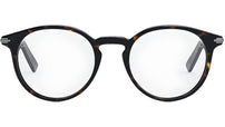DiorBlackSuitO R6I Havana Round Eyeglasses